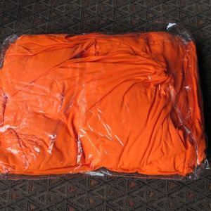 6) Brand new nylon spandex orange chair covers